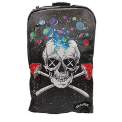 GET LOST PREMIUM SAFFIANO LEATHER BACKPACK - 009 GALAXY SKULL