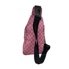 GET LOST PREMIUM SAFFIANO LEATHER SHOULDER BAG - 020 PINK SQUARES