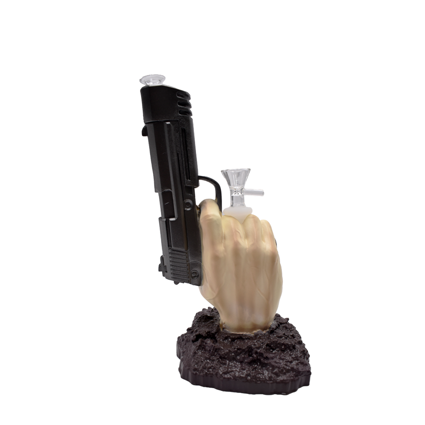 10” 3D Gun Water Pipe - (1 Count)