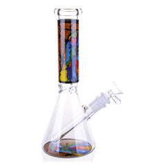 10″ Animal Pet Love Glass Bong Beaker Water Pipe - Colors May Vary - (1 Count)