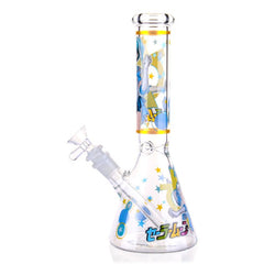 10″ Anime Doll Glass Bong Beaker Water Pipe - Colors May Vary - (1 Count)