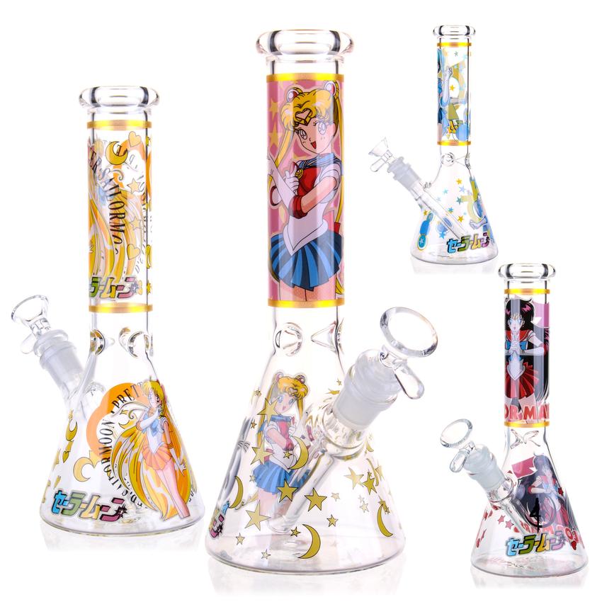 10″ Anime Doll Glass Bong Beaker Water Pipe - Colors May Vary - (1 Count)