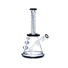 10" Bougie Beaker With Swirl Neck - Various Colors - (1 Count)