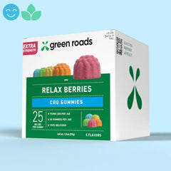 GREEN ROAD RELAX BERRIES EXTRA STRENGTH 30PC 750MG