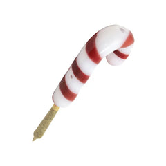 RAW GLASS CANDY CANE CONE HOLDER