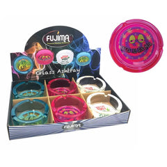 FUJIMA GLASS ASHTRAY 3.5IN GA58 - SAYING DESIGNS