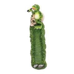 FUJIMA FROG ON SKULL INCENSE BURNER IB218