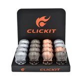 CLICKIT SKULL LIGHTER W/LIGHT & SOUND GH-9067 ASSORTED COLOR