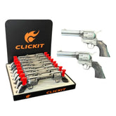 CLICKIT REVOLVER GUN SINGLE TORCH GH-9560 ASSORTED
