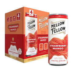 MELLOW FELLOW SELTZER BEVERAGE D9+CBD 20MG 4CT
