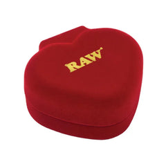RAW GOLD GLASS HEART HORLDER