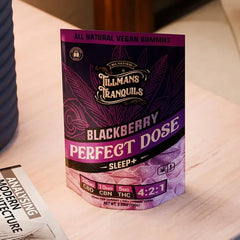 TILLMANS TRANQUILS PERFECT DOSE GUMMIES THC CBD CBN 700MG 20CT - BLACKBERRY