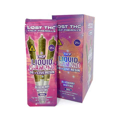 LOST THC LIQUID DIAMOND THCP PREROLLS D8 LR 3PC 1.65G 10CT