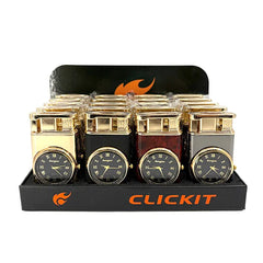 CLICKIT DUVAL-LIGHTER & TORCH W/ CLOCK GH-7261