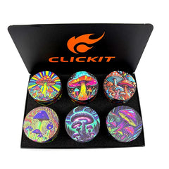 CLICKIT MIXED DESIGN PRINTED METAL GRINDER MG-003