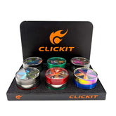 CLICKIT MIXED CORLOR METAL GRINDER 64MM MG-017