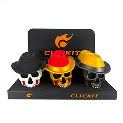 CLICKIT SKULL W/ HAT GRINDER MG-041
