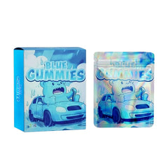 SMOKE PROOF BAGS W/ BOX KIT - BLUE GUMMIES