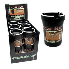 ASHTRAY CUP FOR CAR GLOW IN THE DARK GCUP - ASSORTED