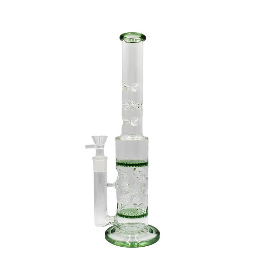 15.3" Double Honeycomb Perc Swiss Waterpipe - (1 Count)