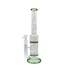 15.3" Double Honeycomb Perc Swiss Waterpipe - (1 Count)