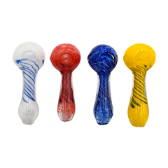 3" Cross Swirl Hand Pipe Colors May Vary - (1 Count)