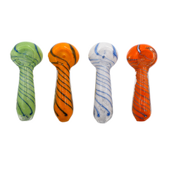 3" Solid Twist Hand Pipe colors May Vary - (1 Count)