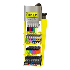 CLIPPER LIGHTERS 4 TIER MIXED + FREE TRAY
