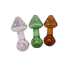 4" Mushroom Top Handpipe Colors May Vary - (1 Count)