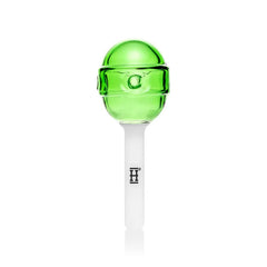4.5" Hemper Sucker 4 Love Lollipop Green Hand Pipe - (1 Count)