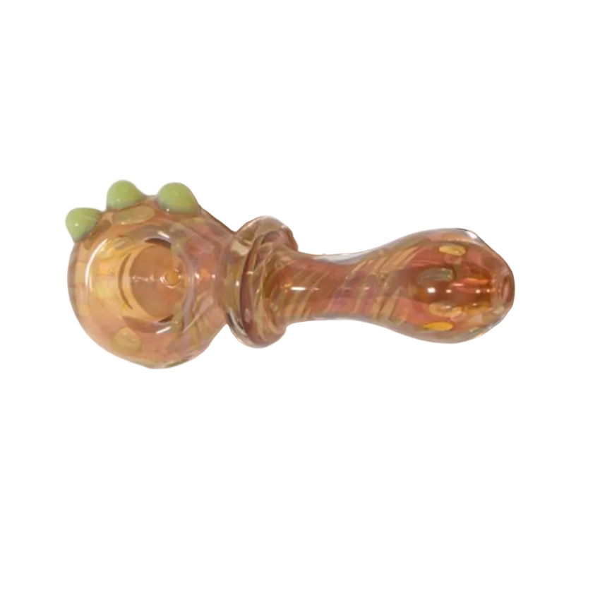 4.5" Triple Slime Nub Fumed Glass Hand Pipe - (1 Count)