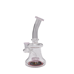 5" Bent Neck Inline Drop Perc Waterpipe - Colors May Vary - (1 Count)