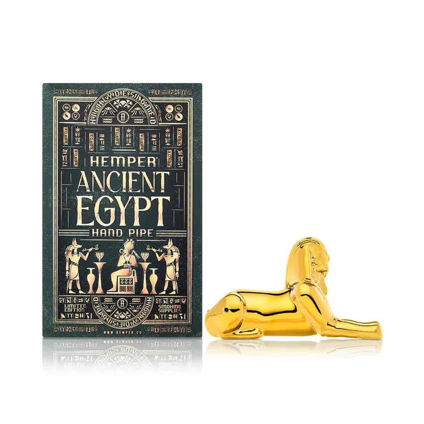 5” Hemper Ancient Egypt Sphinx Glass Hand Pipe - (1 Count)