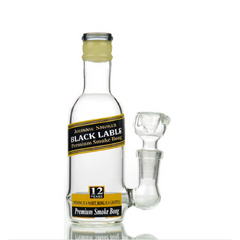5" Micro Johnny Smoker L-Line Perc Water Pipe - Liquor Bottle Design - (1 Count)