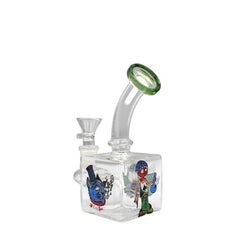 5" Squared Waterpipe - Design May Vary - (1 Count)
