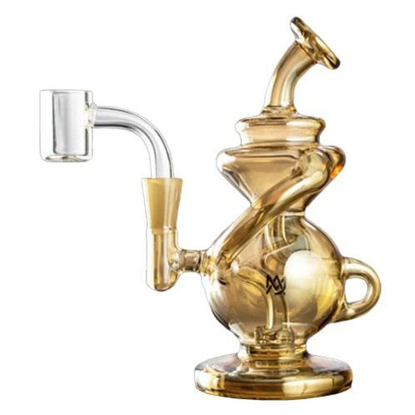 5.5" Mj Arsenal Mini Special Edition Jig Mini Dab Rig - Gold - (1 Count)