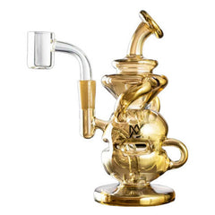 5.5" Mj Arsenal Special Edition Infinity Mini Dab Rig - Gold - (1 Count)