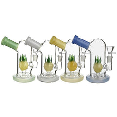 6" Pineapple Side Carving Water Pipe- Design And Color May Vary - (1 Count)