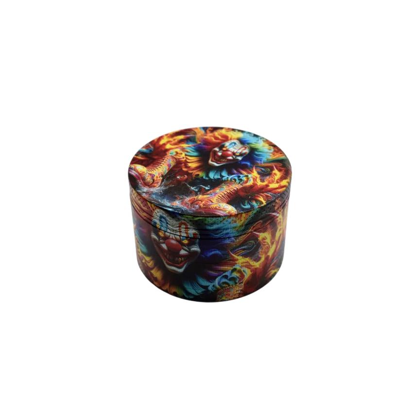63mm 4 Part Grinder - Creepy Clown - (1 Count)
