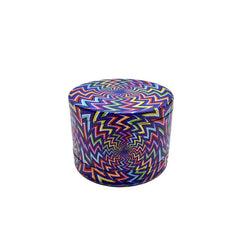 63mm 4 Part Grinder - Retro Rainbow - (1 Count)