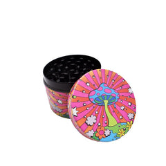 63mm 4 Part Grinder - Lips Kiss Design - (1 Count)