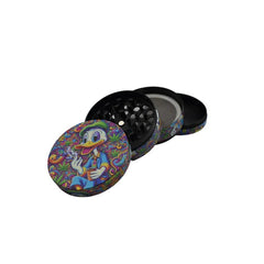 63mm 4 Part Grinder - Smoking Duck - (1 Count)