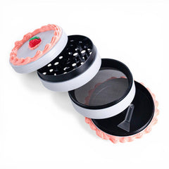 63mm 4 Piece Grinder -Strawberry Cake - (1 Count)