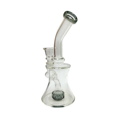 7" Bent Neck Inline Drop Drum Perc Waterpipe - (1 Count)