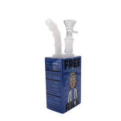 7" Juice Box Water Pipe - Free Rick - (1 Count)