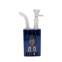 7" Juice Box Water Pipe - Free Rick - (1 Count)