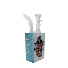 7" Juice Box Water Pipe - Pickle Skate - (1 Count)
