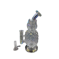 8.5" Pineapple Themed Water Pipe - Clear - (1 Count)