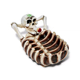 CERAMIC STONED ASHTRAY SKELETON ASH216