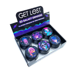 GET LOST GALAXY GRINDER 63MM 3D - ASSORTED 005